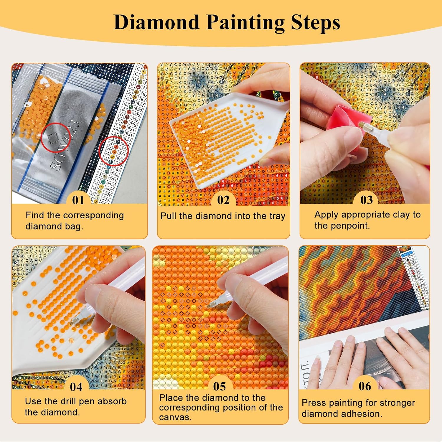 Thumbnail 6 de SparkGlow Diamond Art Kit, 27.5 x 15.7 Inches