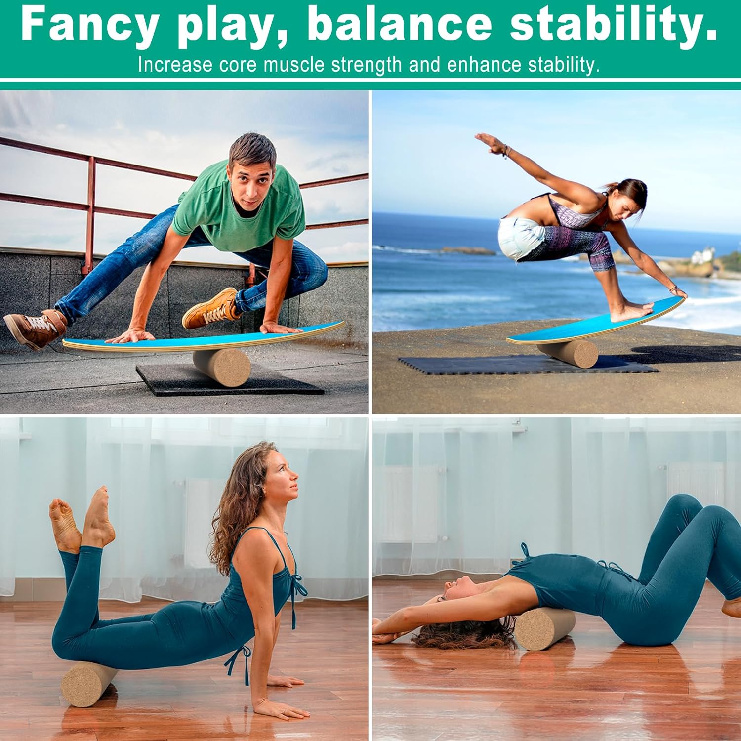 Thumbnail 5 de Healfith Balance Board Holz 204 kg