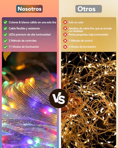 Thumbnail 1 de BESCOST Guirnaldas Luces Exterior 50M 🎄