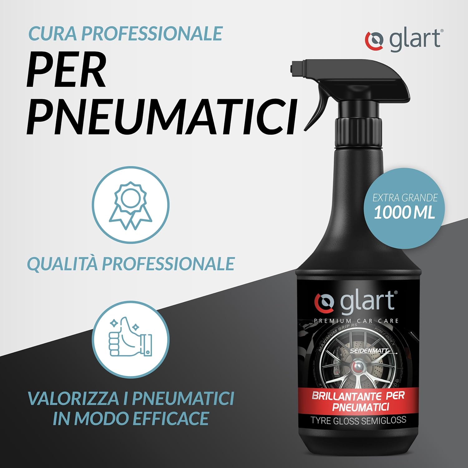 Thumbnail 1 de Glart 451RK – Lucidante per cerchioni auto, 1000 ml con spugna per l'applicazione