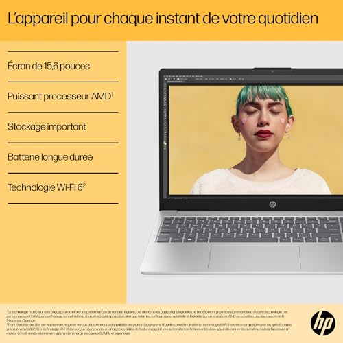 Thumbnail 8 de HP 15-fc0005sf — Portable 15,6" FHD, Ryzen 5 7520U, 8 Go RAM, 512 Go SSD, Windows 11, clavier AZERTY
