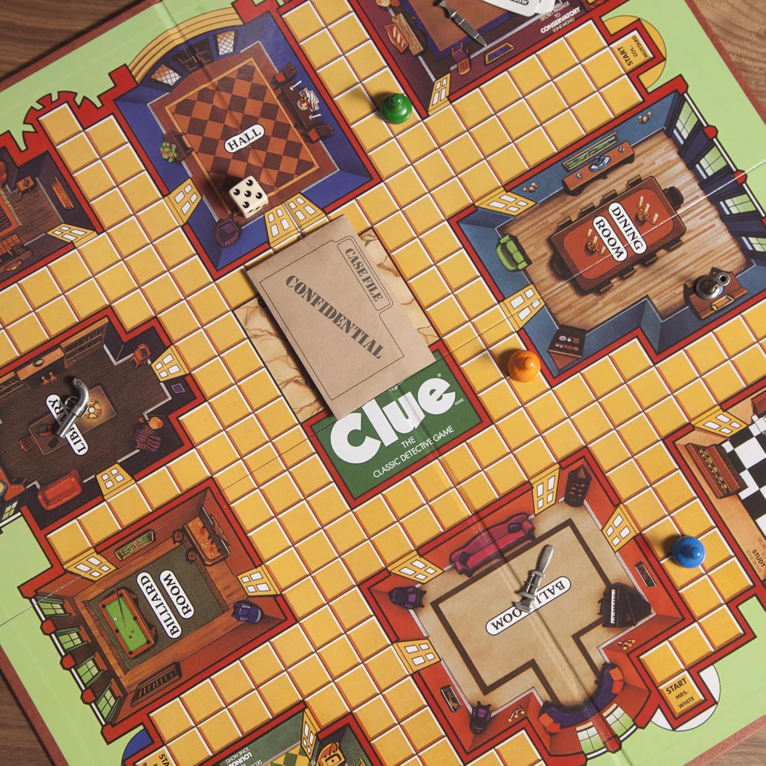 Thumbnail 1 de Hasbro Gaming Retro Series Clue 1986 Edition Board Game (Ages 8+) — Family Mystery Night Game