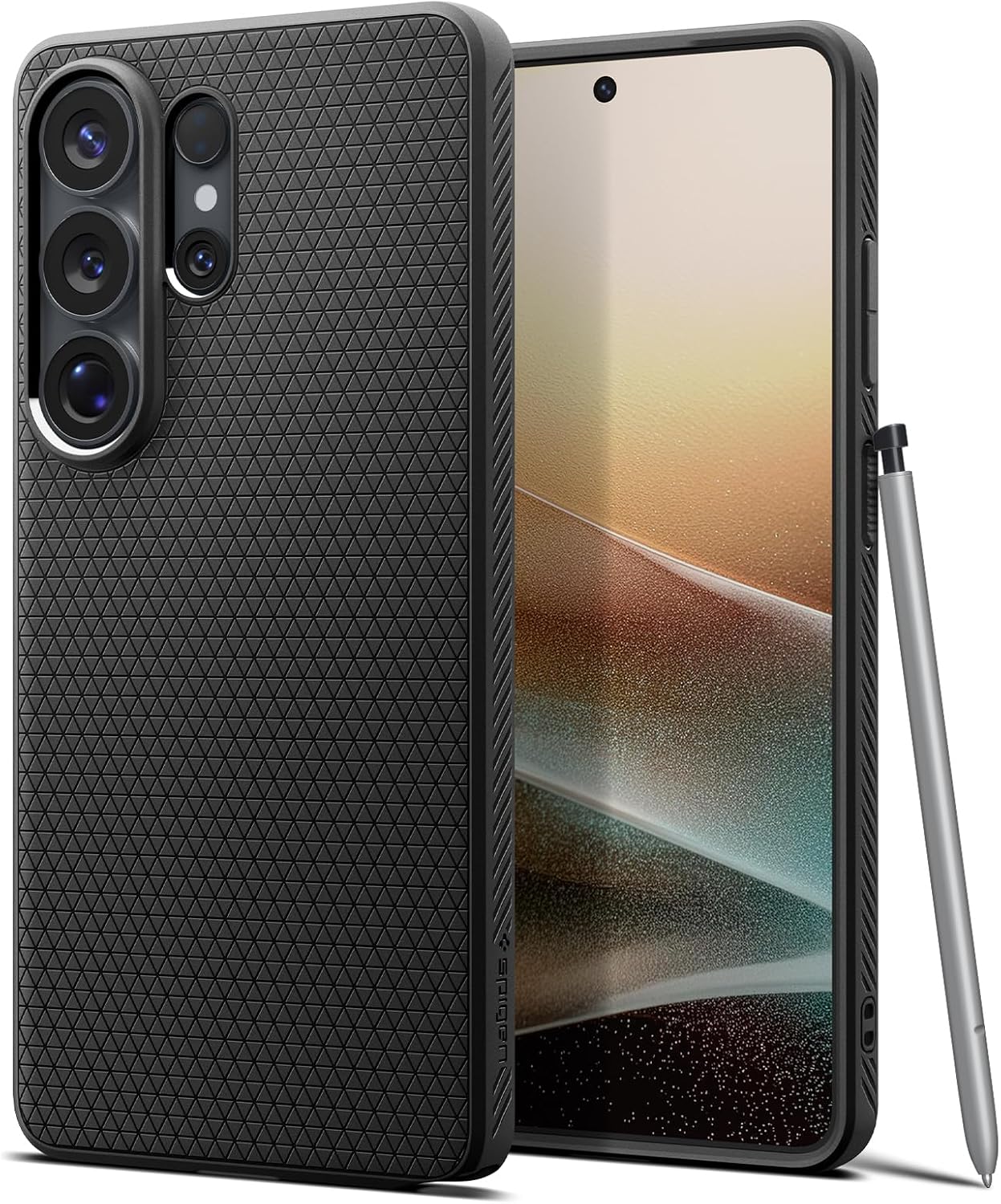Detalle de Spigen Liquid Air Hülle für Samsung Galaxy S26 Ultra – rutschfest, schlankes TPU mit Truss-Design und Sound Tunnel
