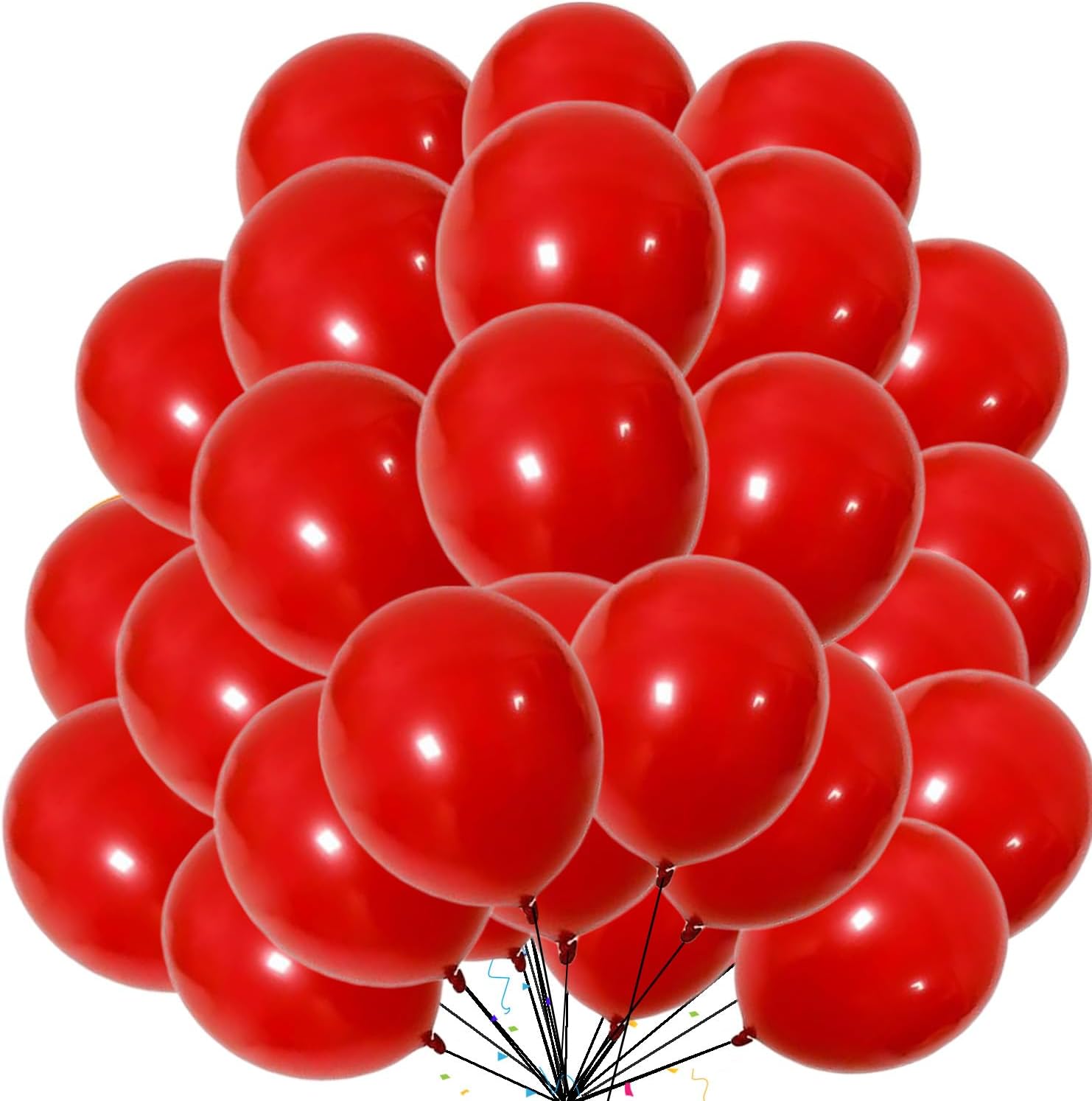 Thumbnail 6 de Tomario Rainbow Balloons 150-Piece Multicoloured Helium Balloons – Latex Party Decor