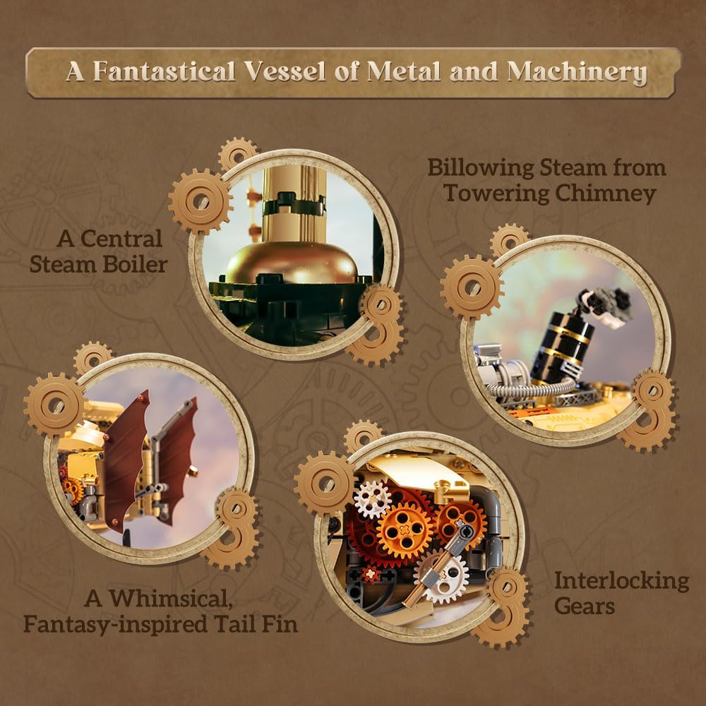 Thumbnail 2 de PANTASY Steampunk-Luftschiff Modellbausatz