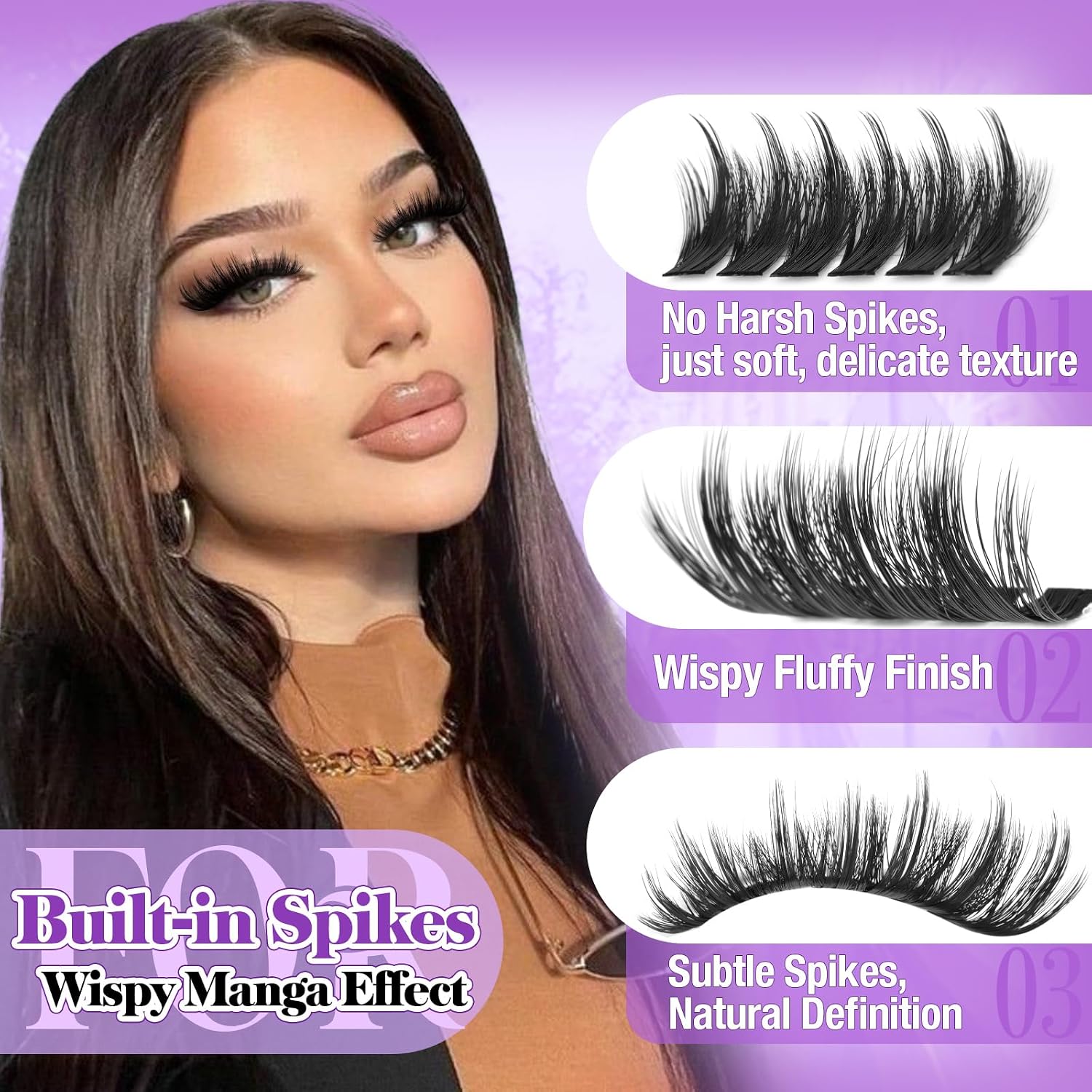 Detalle de Spiky Lash Cluster Extensions 200D