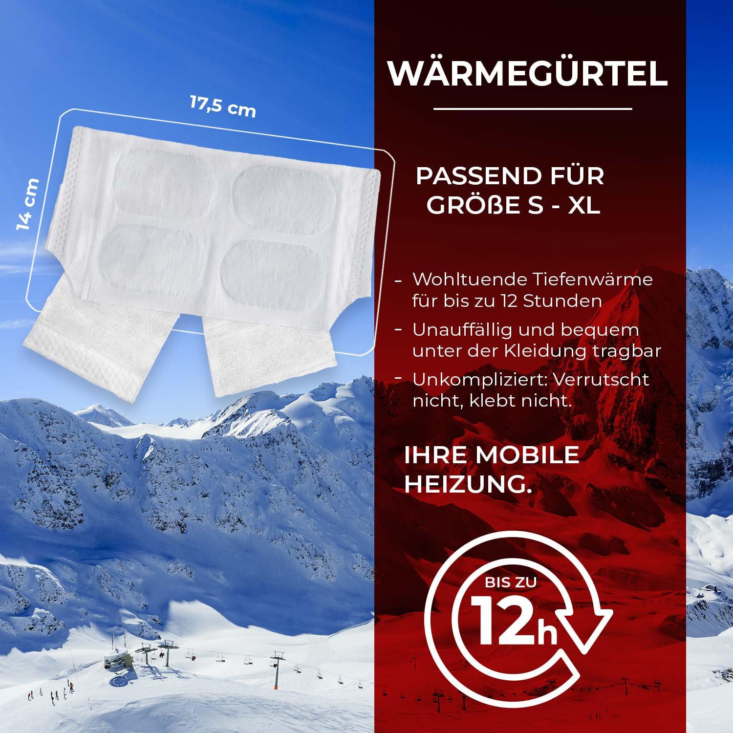 Thumbnail 2 de Thermopad Wärmegürtel GR. S-XL