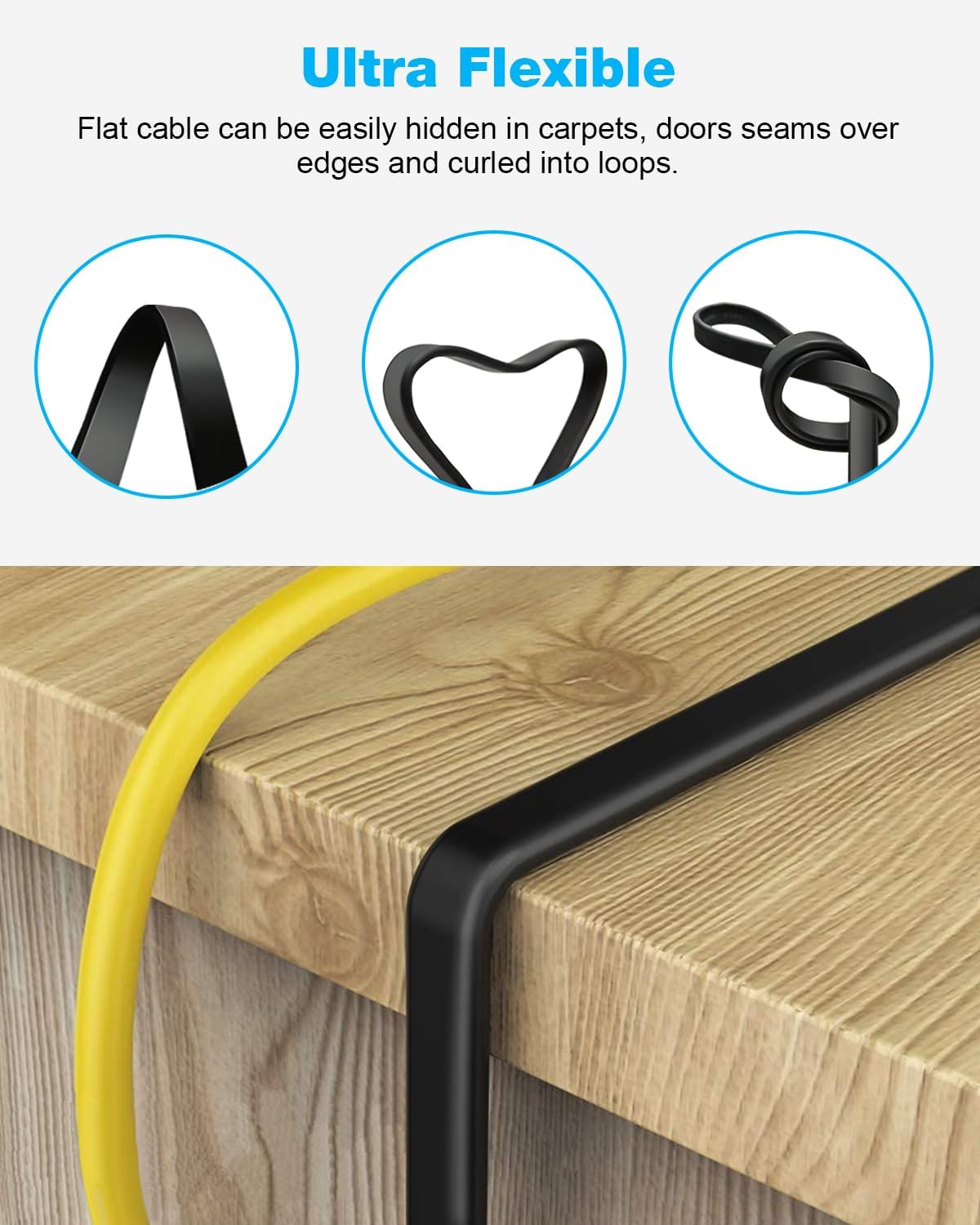 Thumbnail 4 de DDMALL Cat 8 Ethernet Kabel 10m – 40 Gbps Netzwerkkabel 🔌