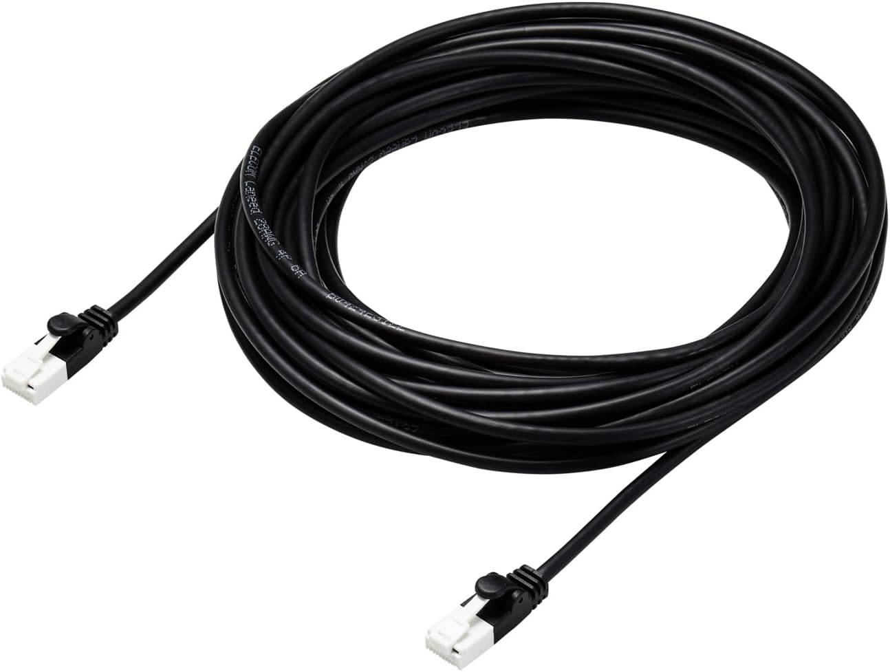 Detalle de エレコム ECLD-GPAYTBK100 Cat6A LANケーブル 10m やわらか・爪折れ防止コネクター