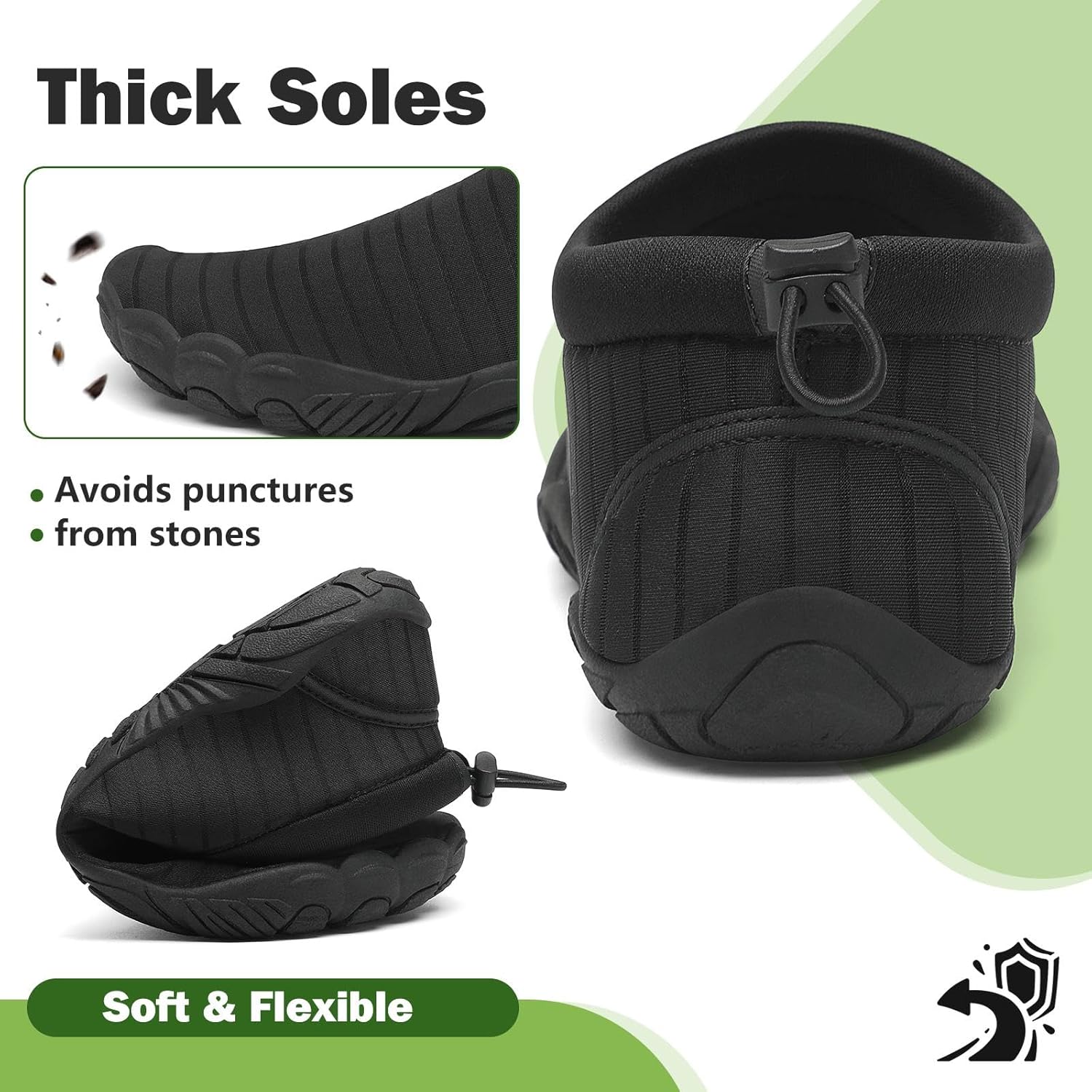 Thumbnail 6 de Mishansha Unisex Badeschuhe – Leicht, atmungsaktiv, rutschfest mit dicker Sohle (Gr. 36–46)