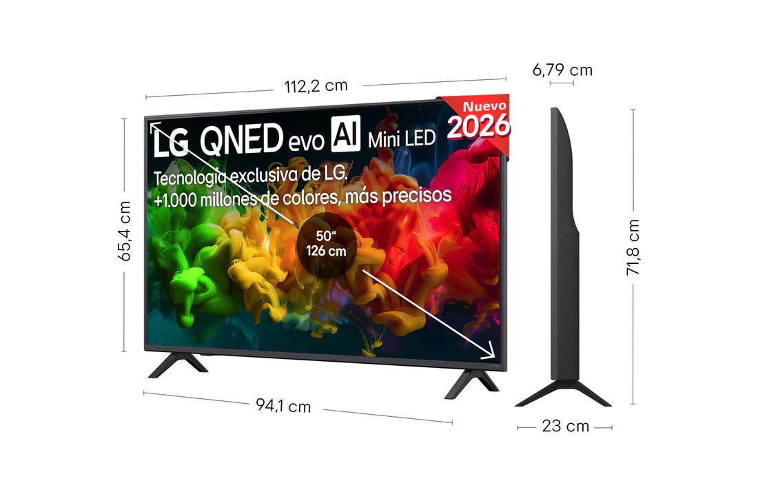 Detalle 2 de LG QNED evo MiniLED AI QNED80 50QNED80B6B (50") 4K 2026