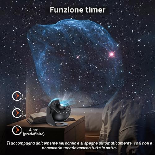 Thumbnail 3 de Macchiatto Upgrade Proiettore Stelle Soffitto Planetarium PRO: 13 dischi, rotazione 360° e spegnimento programmabile