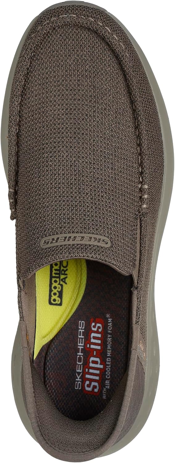Detalle de Skechers Men's 204804Sneaker: Practical Slip-On Comfort for Everyday Wear