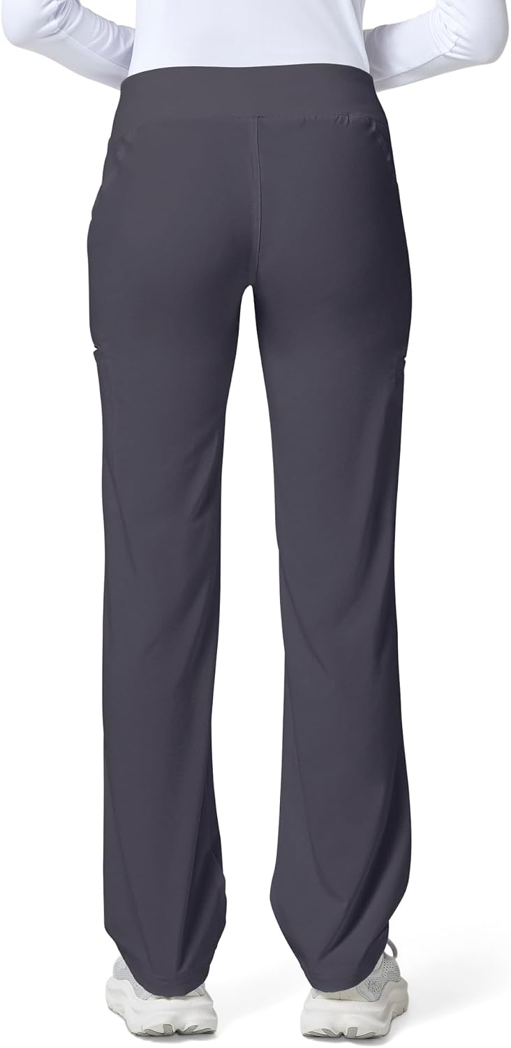 Detalle 1 de Cherokee Iflex Women's Straight-Leg Scrub Pants, 6 Pockets, 360° Stretch