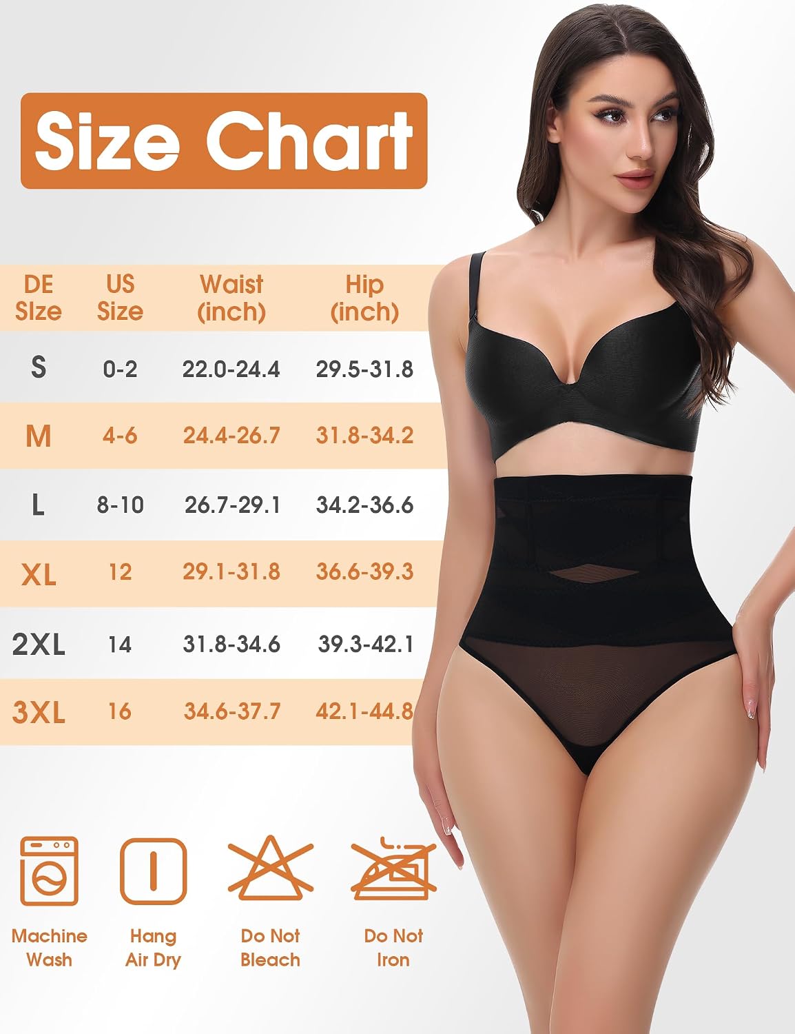 Detalle 2 de Yeblues Tummy Control Thong Shapewear for Women, Seamless Polyester-Blend