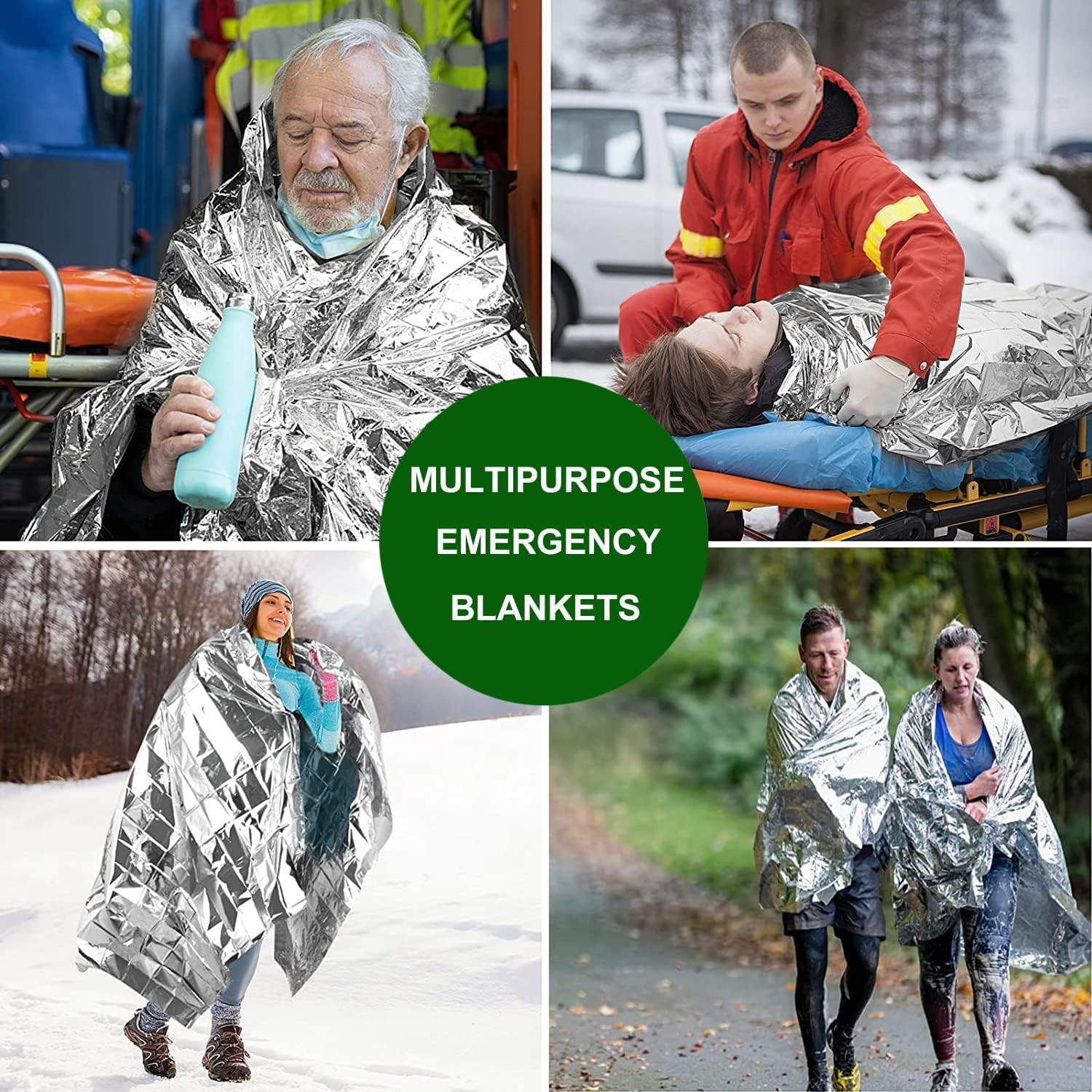 Thumbnail 4 de HONYAO Emergency Blankets 3pcs