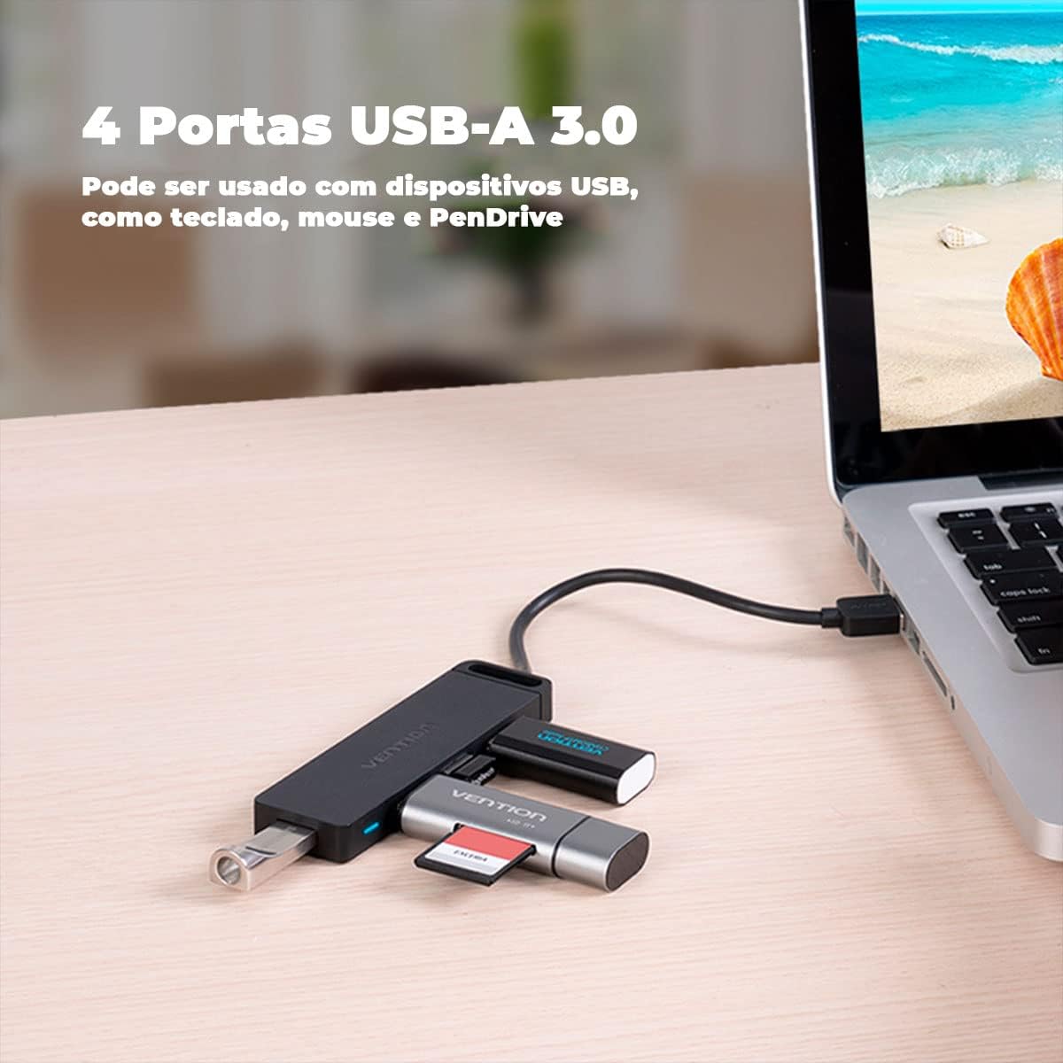 Thumbnail 3 de VENTION USB Hub 3.0 4‑Port with 100cm Cable