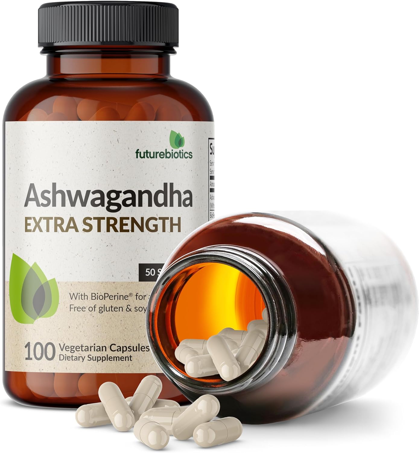 Detalle 2 de Futurebiotics FB860-100 Extra Strength Ashwagandha, 100 Capsules with BioPerine