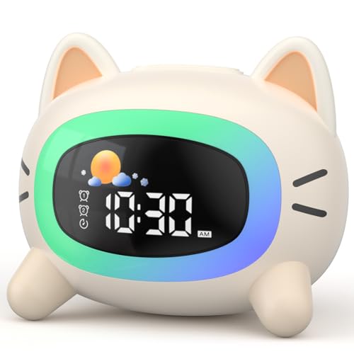 LIORQUE Gatito Blanco Despertador Infantil