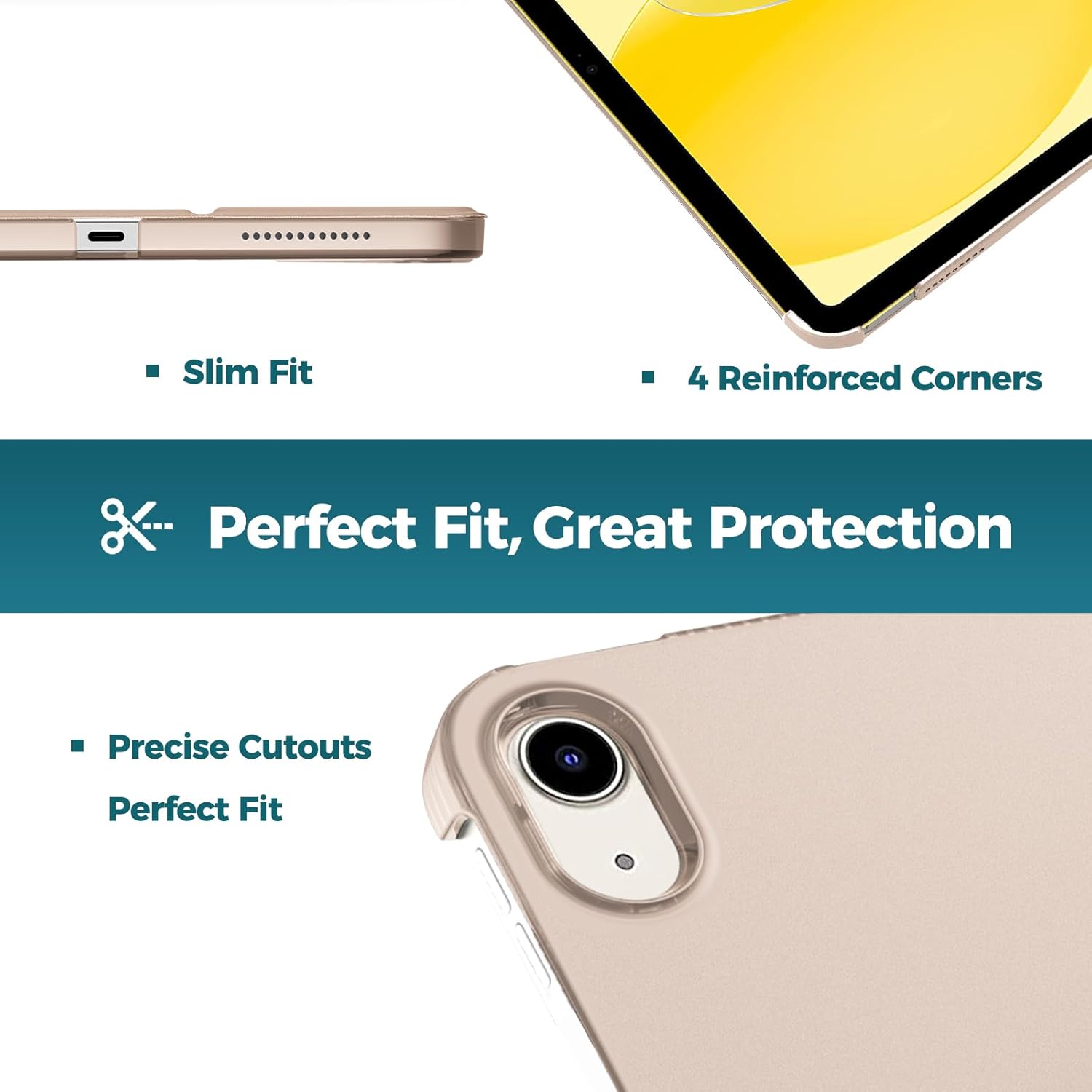 Detalle 2 de ProCase for iPad (A16) 11th Gen / iPad 10th Gen 10.9" Slim Smart Cover Case