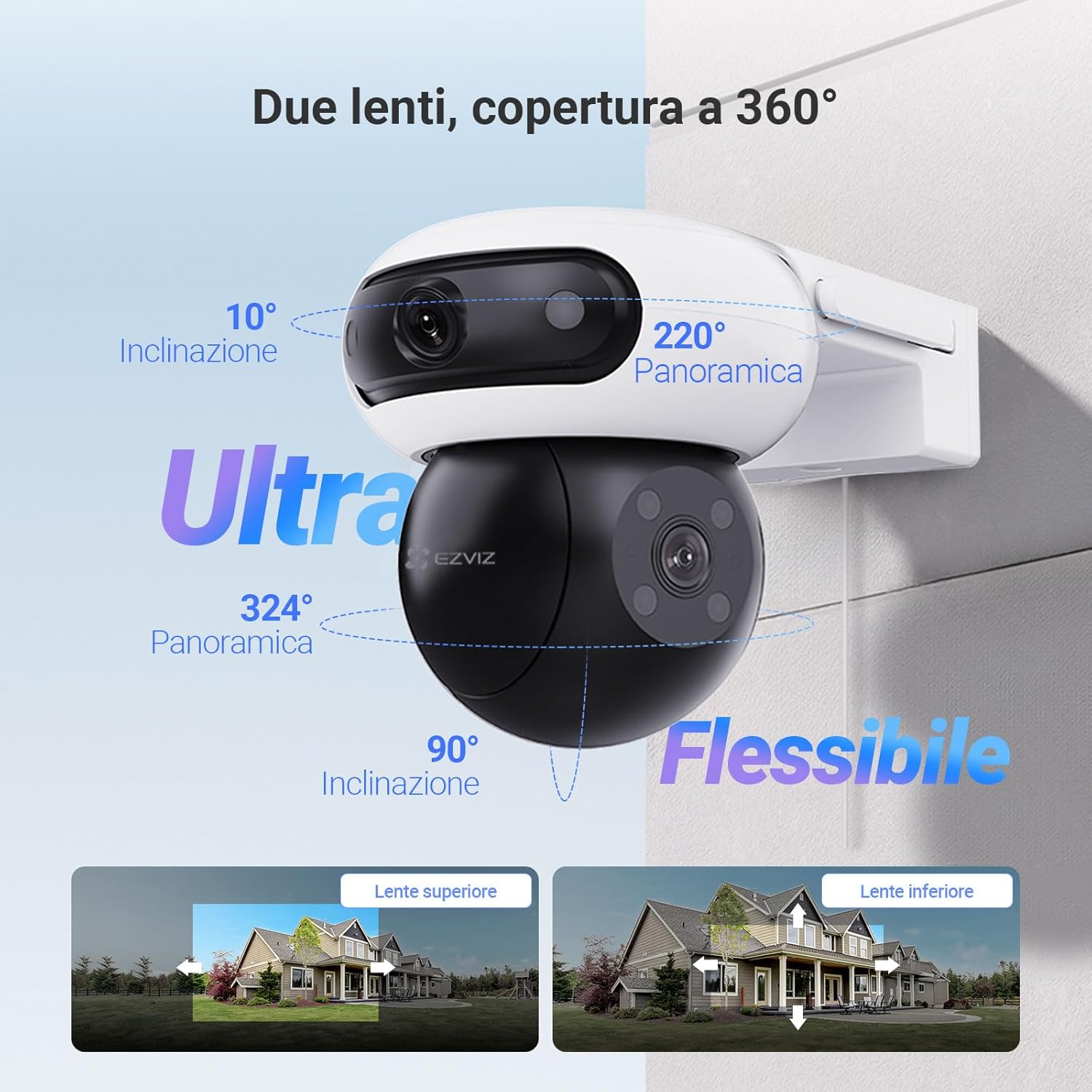 Thumbnail 2 de EZVIZ CB90 Dual 8MP Telecamera Solare per Esterni