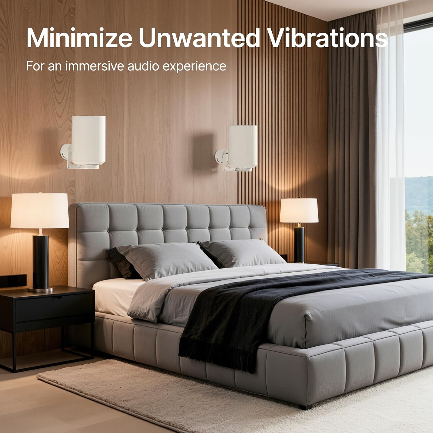 Thumbnail 5 de PEGZONE Adjustable Speaker Wall Mount for Sonos Era 100 & Era 300 (White, Pair) — Flexible Angle Wall Bracket