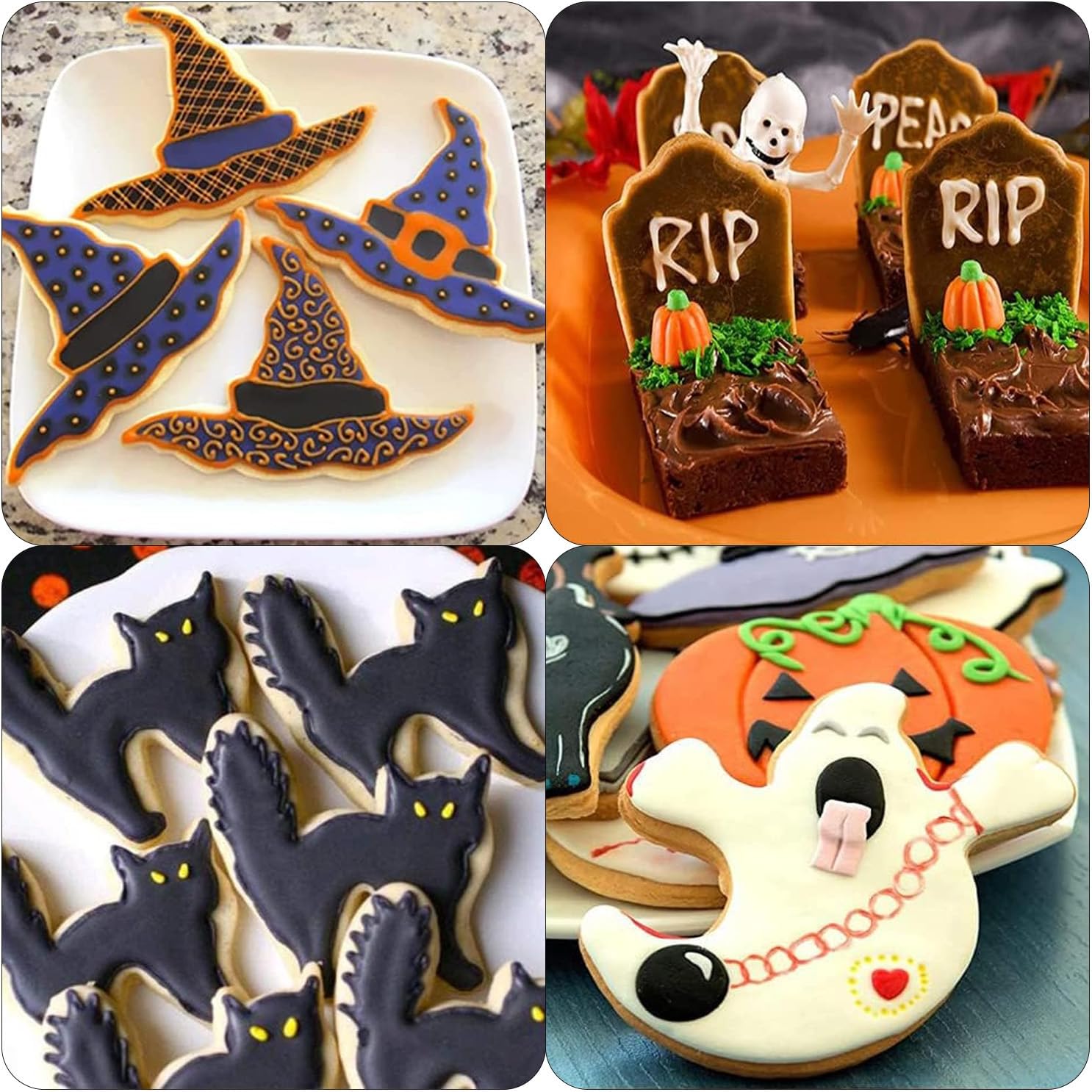Detalle 2 de GUO-YING GY-WM – foremki do ciastek, 10 wzorów Halloween ze stali nierdzewnej