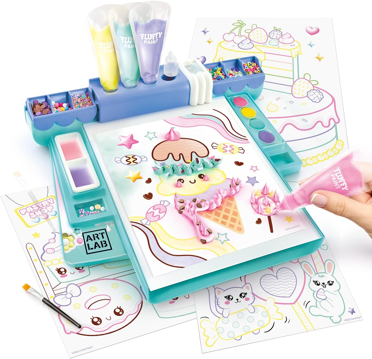 Thumbnail 6 de Canal Toys Art Lab Fluffy Painting Studio – 3D-Malerei-Set für Kinder ab 5 Jahren (bis zu 10 Motive)