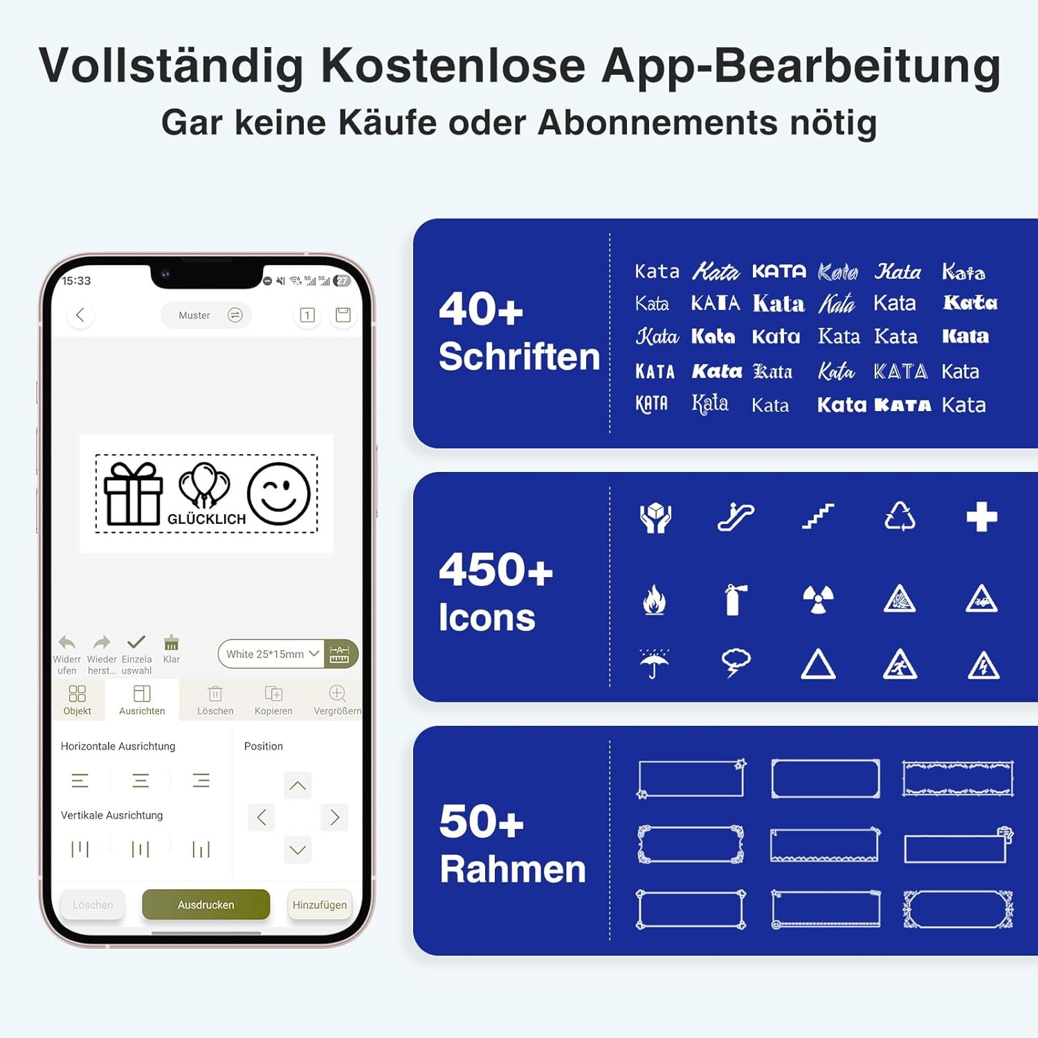 Thumbnail 5 de SUPVAN E11 Etikettendrucker QWERTZ für Büro & Schule 🖨️