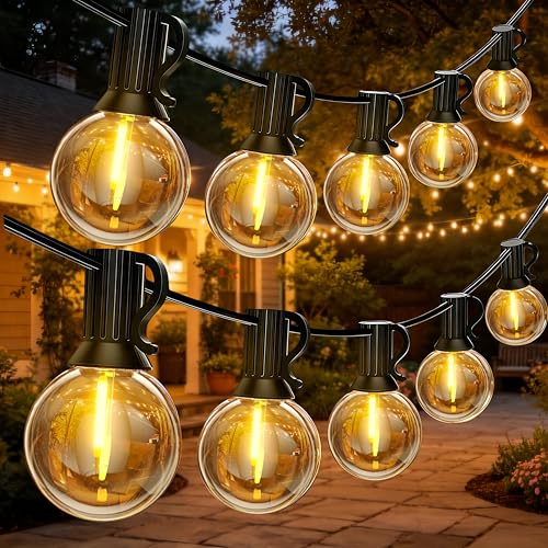 Detalle de Guirnalda Luces Exterior 30M LaPitio: 50+2 LED, resistente IP45, conexión extremo a extremo