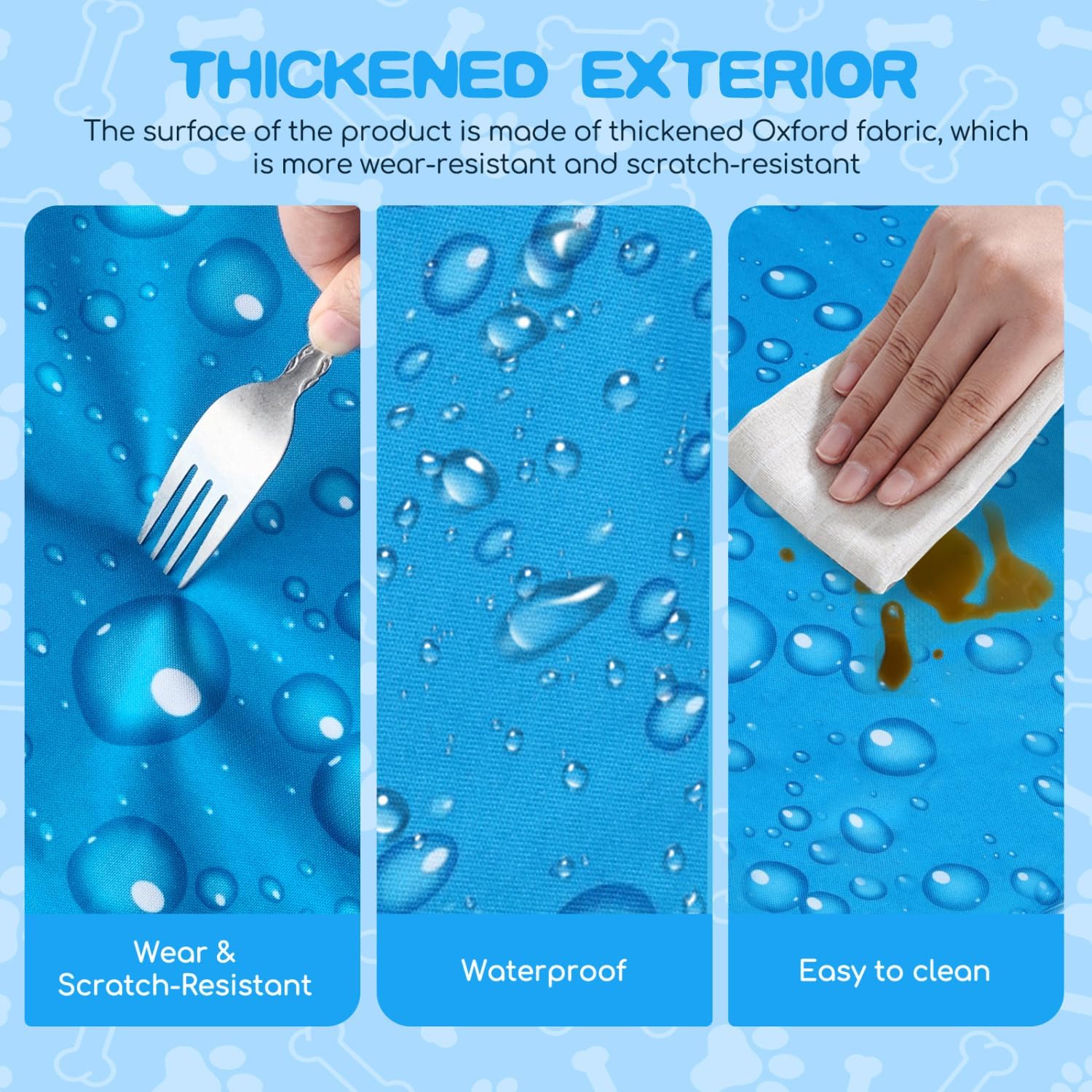 Thumbnail 6 de Nobleza Kühlmatte für Hunde & Katzen (90x50 cm) – selbstkühlendes Kühlkissen mit ungiftigem Gel