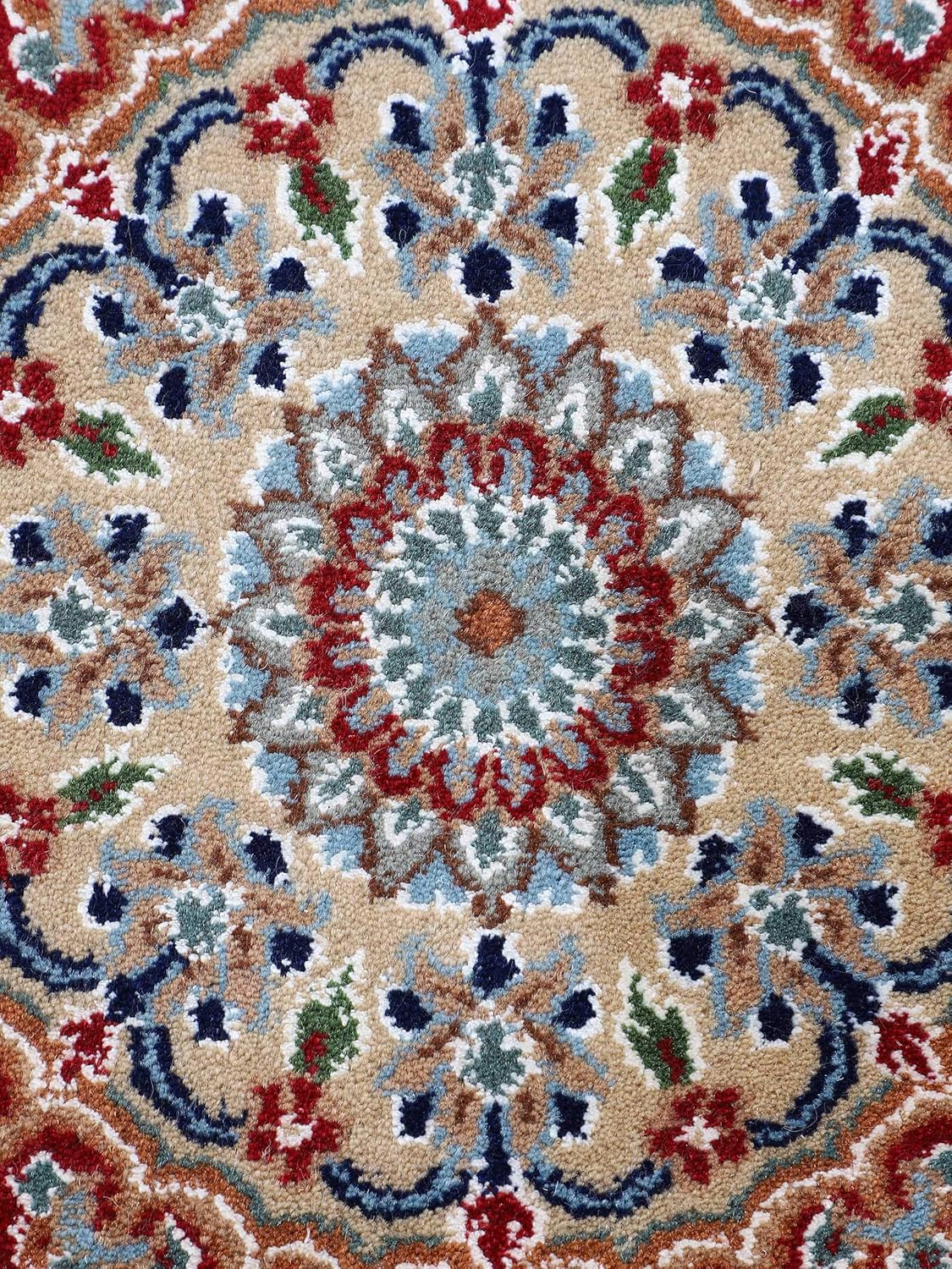 Thumbnail 6 de CarpetFine Alfombra Nain Lana Azul 120x180 cm 🧶 Moderna