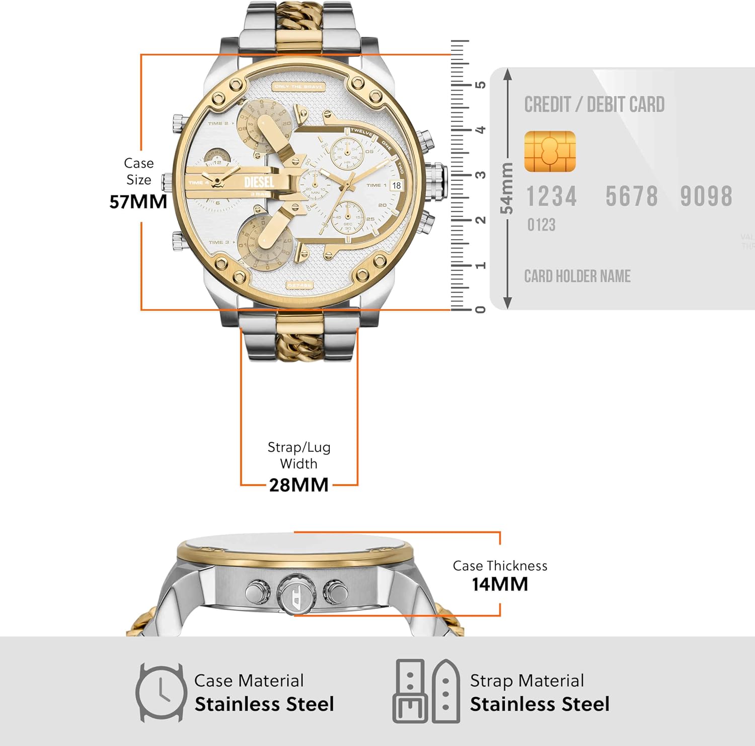 Thumbnail 4 de Diesel Mr. Daddy 2.0 Oversized Chronograph Watch