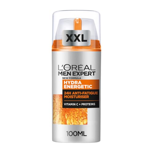 Detalle de L’Oréal Men Expert Hydra Energetic XXL Moisturiser 100ml: 24-Hour Hydration for Energetic Skin