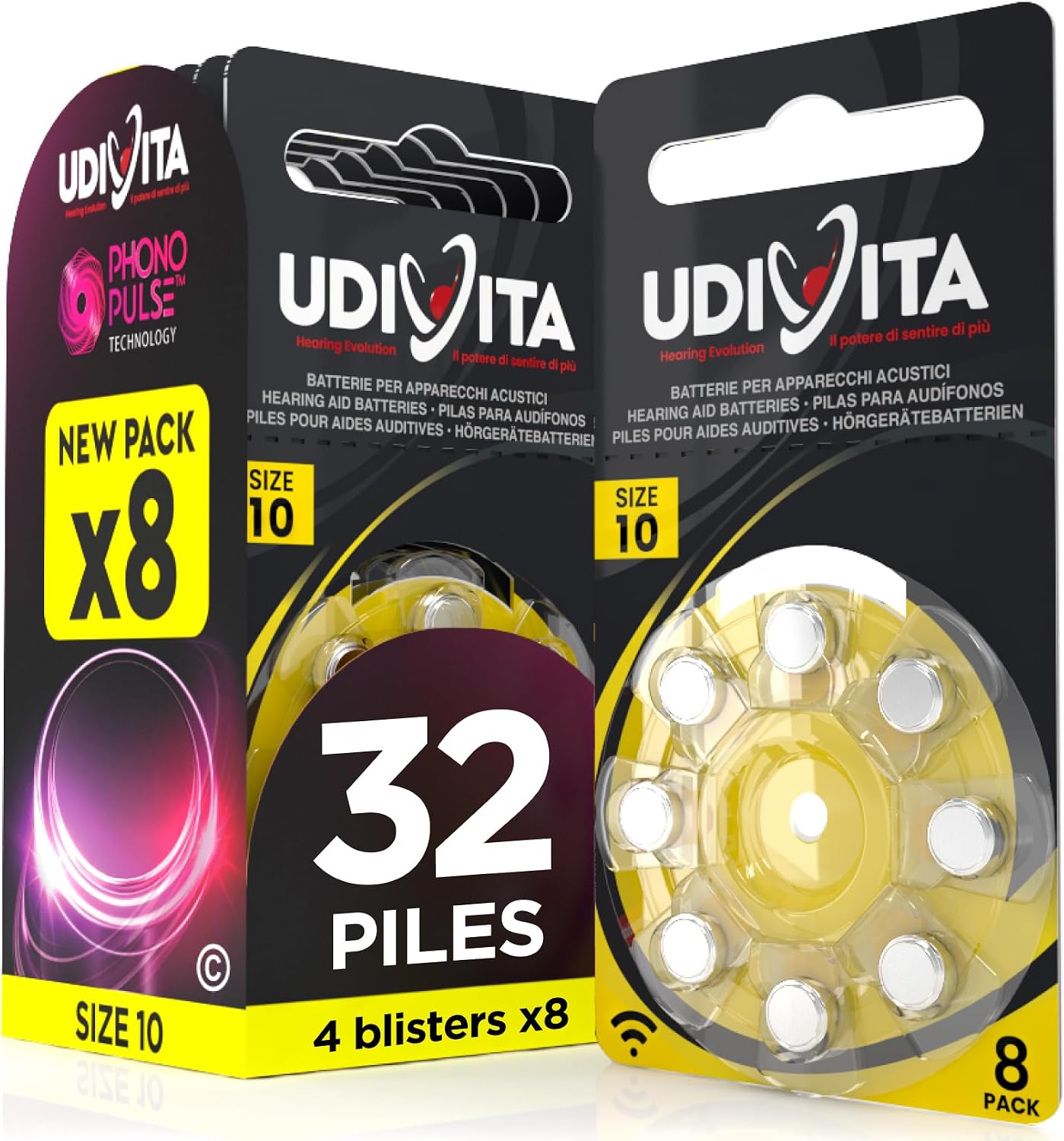 Thumbnail 6 de 64 piles Rayovac Extra Size 10 pour appareils auditifs (blister de 8) – zinc-air 1,45 V