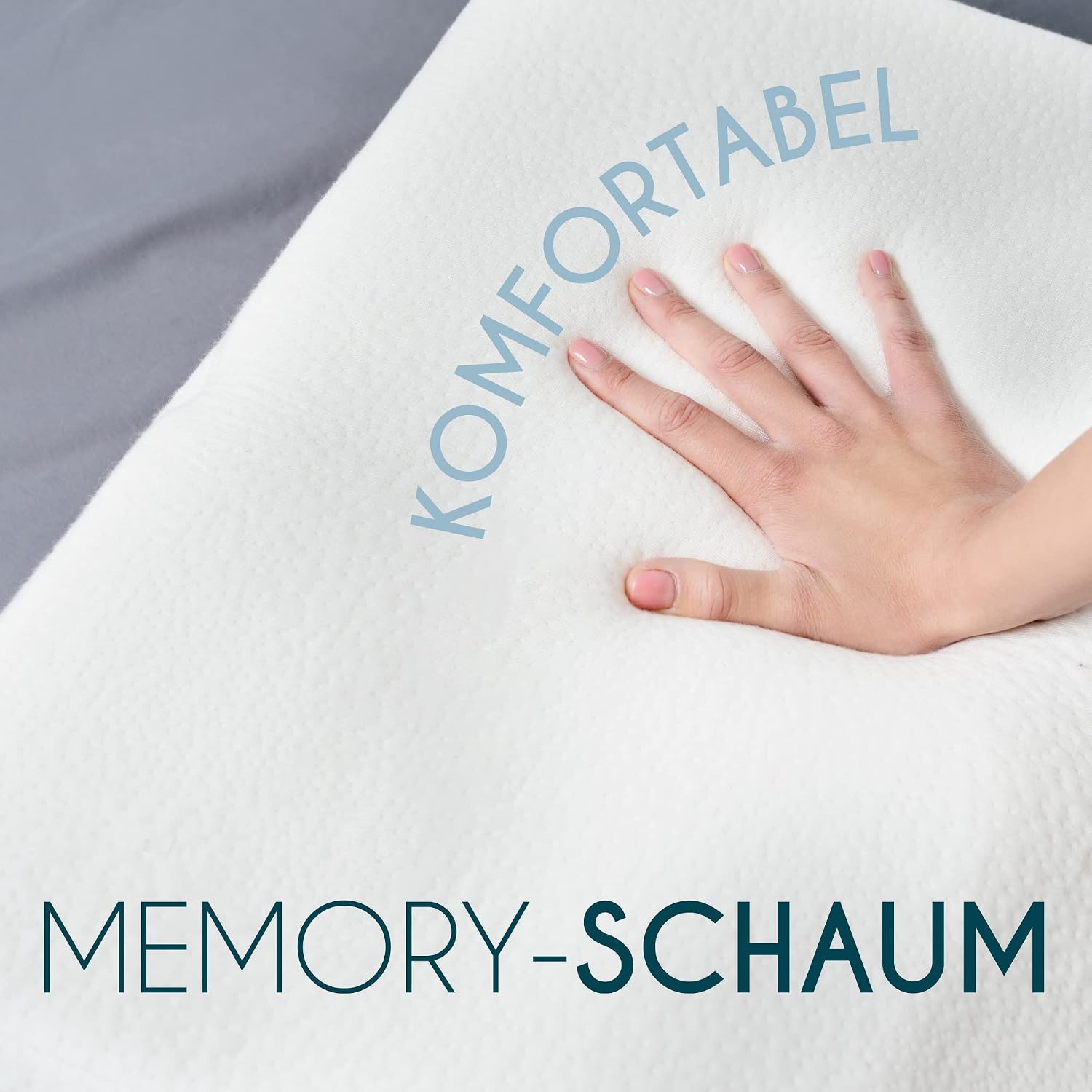Thumbnail 3 de Dreamzie Ergonomisches Beinhochlagerungskissen 63x52x18 cm – Memory-Schaum, hypoallergen, Waschbar