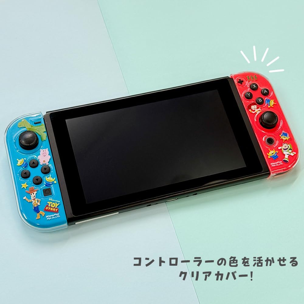 Detalle de Premium Style PG-DJC03STI Switch用コントローラーカバー スティッチデザイン・クリアTPU