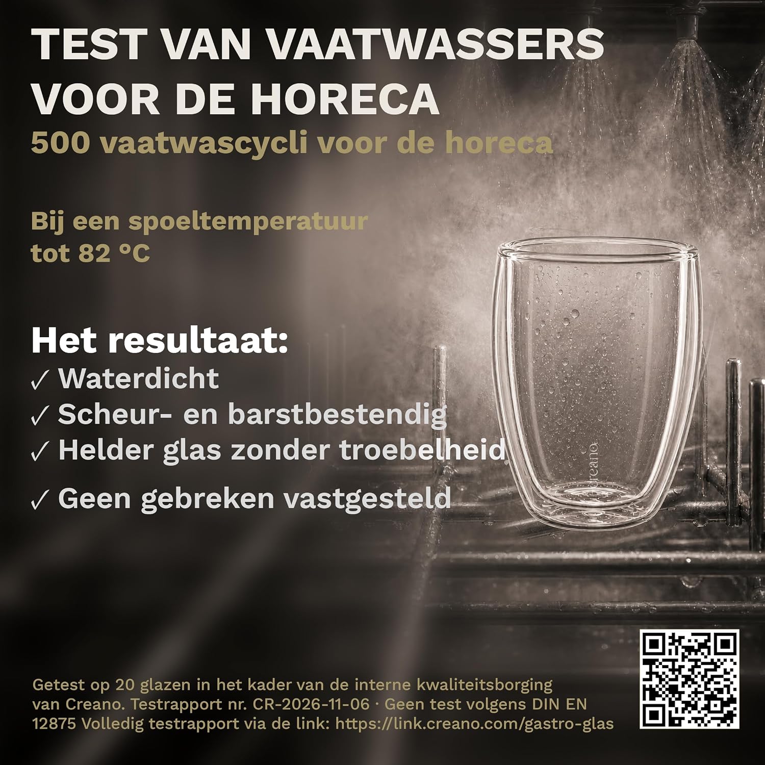Detalle de Creano 20,90 dubbelwandige drinkglazen 250 ml, set van 2 met GastroSeal
