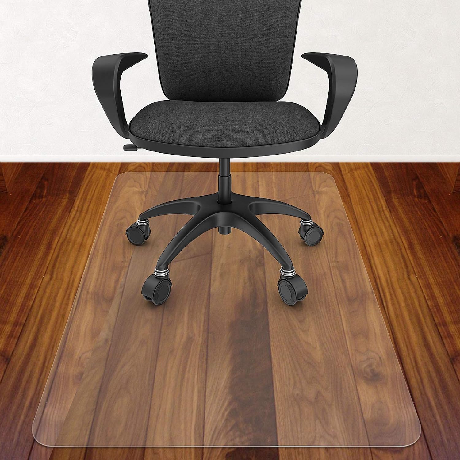 Detalle de Azadx AZD-B-110 Chair Mat for Hardwood Floors, Clear PVC, 36 x 48 in