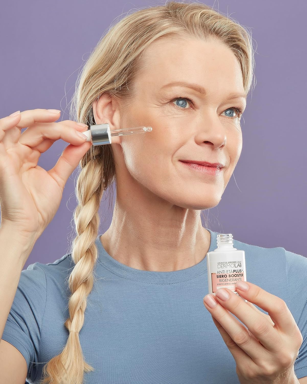 Detalle de Dermolab Siero Viso Booster Anti Età Plus+ per Pelli Mature – Effetto Lifting e Rigenerante