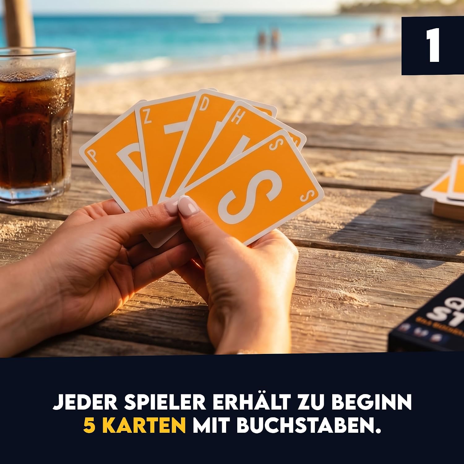 Detalle de ATM Gaming Quickstop – Das Buchstaben-Duell: Schnelles Buchstabenspiel für 2–7 Spieler