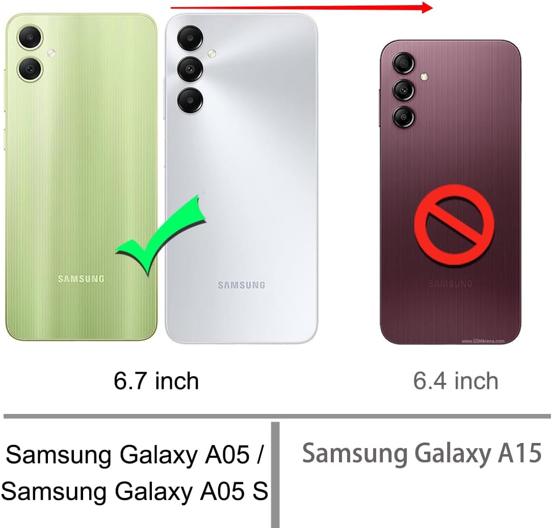 Thumbnail 1 de Osophter Galaxy A05S case with 2 screen protectors (Pink Gold) – TPU shock-absorbing cover