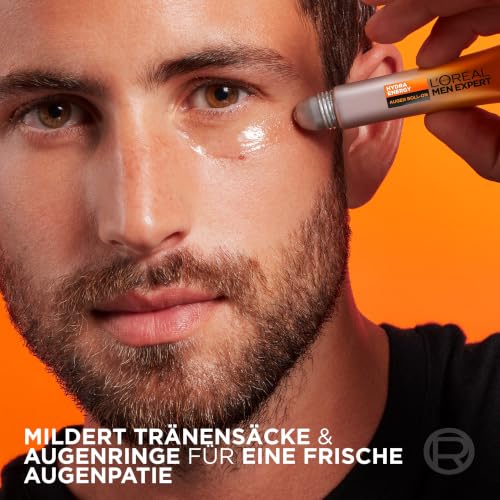 Detalle 2 de L’Oréal Men Expert Hydra Energy Augen Roll-On – Belebende Pflege für müde Augen (10 ml)