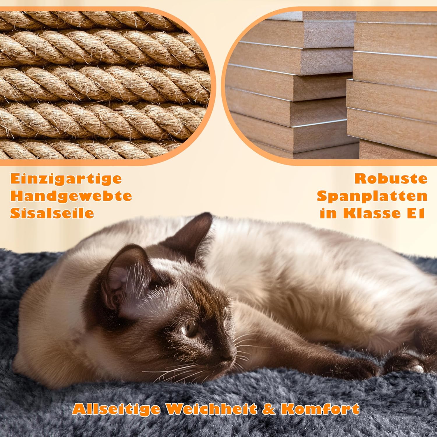 Thumbnail 5 de Kratzbaum XL 158 cm mit Sisal, Yaheetech