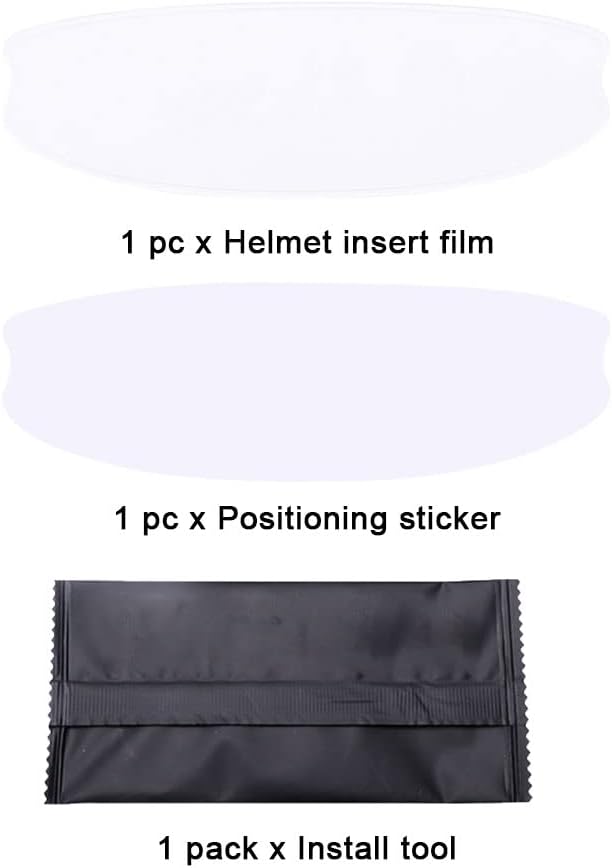 Thumbnail 5 de Klomveris Helmet Visor Anti-fog Film: Universal Clear Insert for Clearer Riding Vision