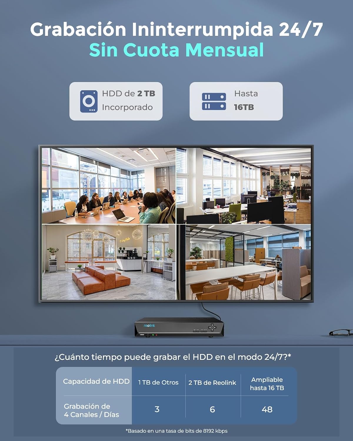 Thumbnail 5 de Reolink RLK8-1200D4-A kit 12MP