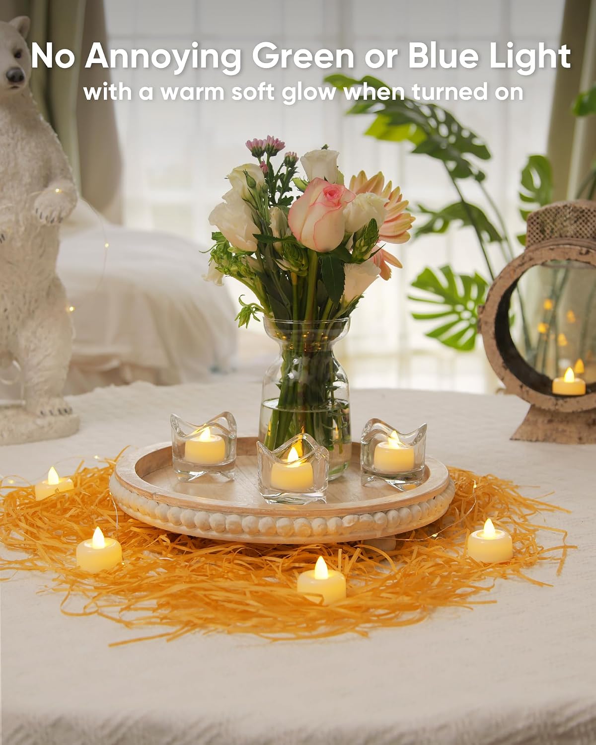 Detalle de AMAGIC 12 Pack LED tealight candles 🕯