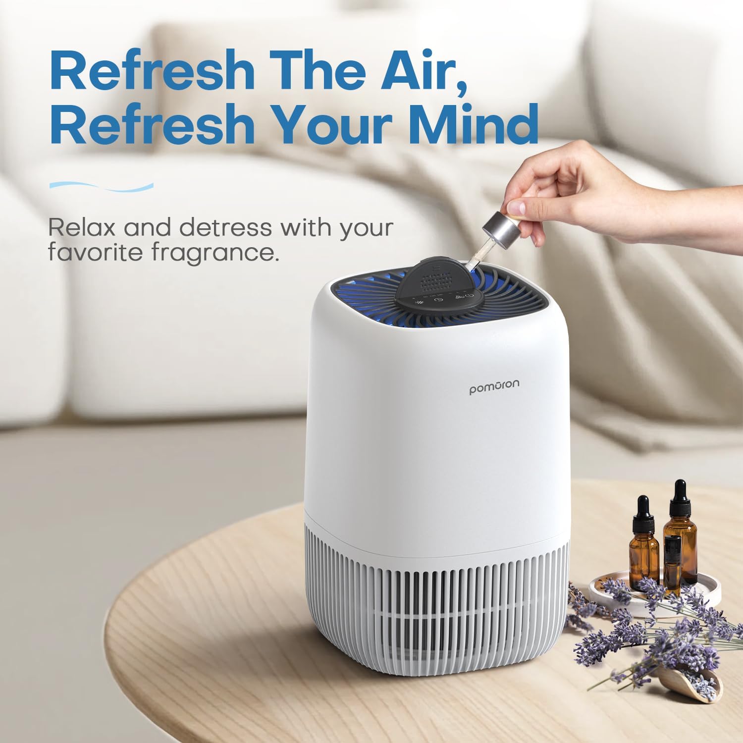 Thumbnail 4 de POMORON MJ012H Air Purifier, H13 HEPA Filter, 20 dB Sleep Mode, White