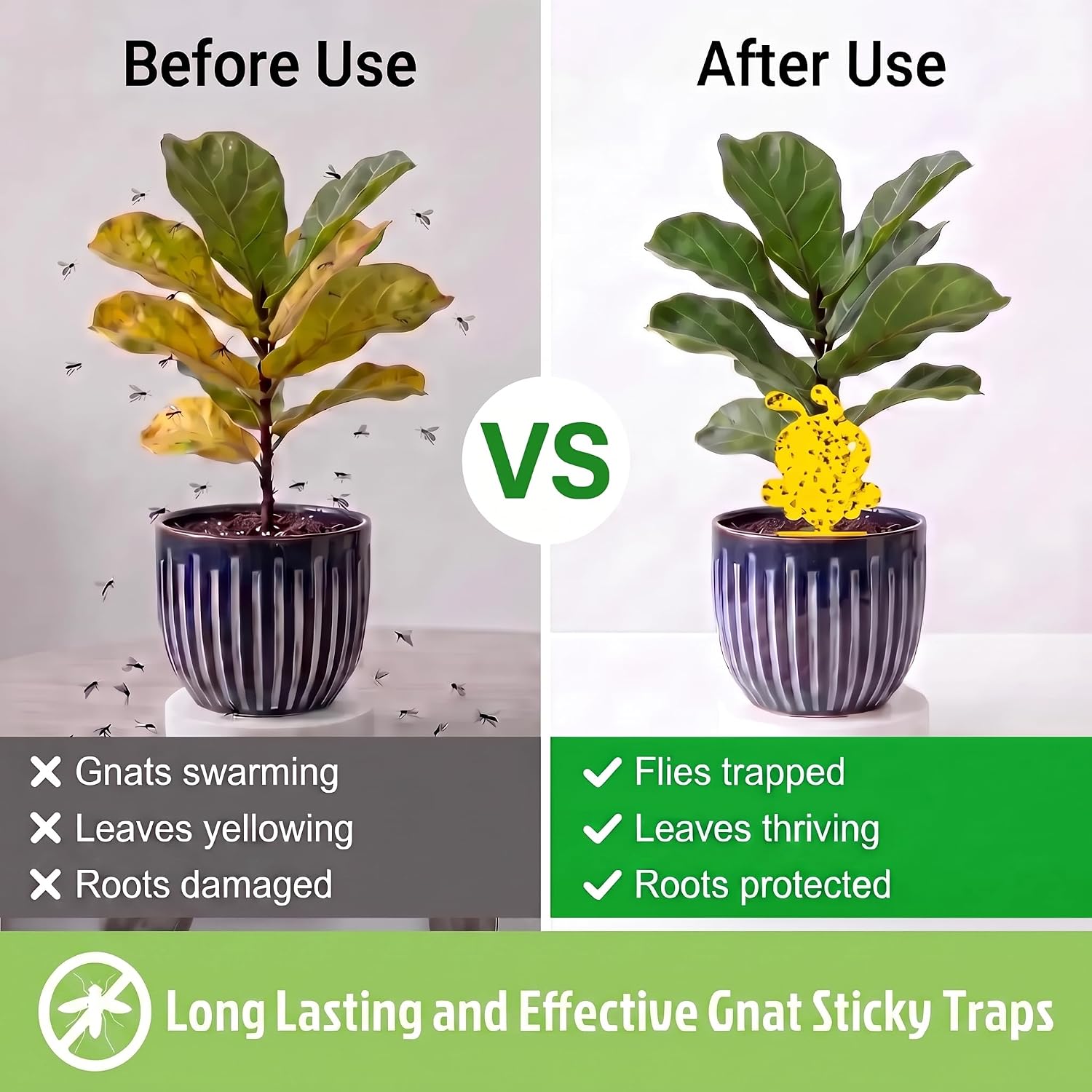 Detalle 1 de Stingmon 12 Pack Sticky Trap, 96-Pack Yellow Plant Pest Traps