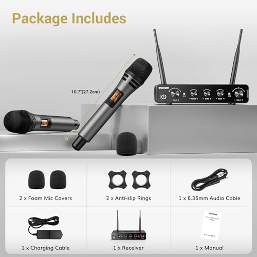 Thumbnail 7 de TONOR TW350 Wireless Microphones for Singing: All‑Rounder Karaoke Kit